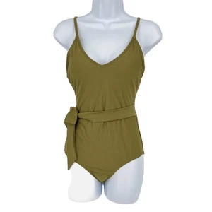 Swimsuit Traditional Style Classic One Piece in Sage Green Size Small - Picture 1 of 9