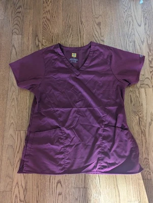 Camisa Médica Wonder Wink Para Mujer Violeta Púrpura Mediana Pro Calce Moderno Enfermera Doctora Foto 1 de 4