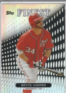 BRYCE HARPER Topps Finest REFRACTOR INSERT BASEBALL CARD Nationals Phillies! - Picture 1 of 2