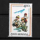 L4921 Posta Romana Hungary Children Aeromodelism 1981 Aviation Plane