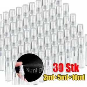 30 Stk Glas Sprühflaschen ÄtherischesÖl Parfüm Zerstäuber Flasche 2ml 5ml 10ml - Bild 1 von 8