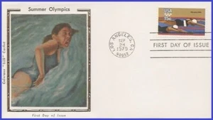 USA5 #1792 U/A COLORANO SEDA FDC Verano Juegos Olímpicos Nadadores - Imagen 1 de 1
