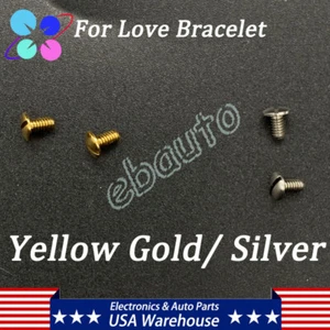 1 Pair Screws Replacement Parts for Love Bracelet Yellow Gold/ Silver Size 16-19 - Picture 1 of 13