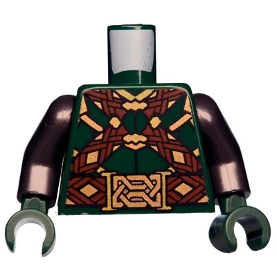 NEW LEGO - Torso - Hobbit - Dwalin the Dwarf - 79018 The Lonely Mountain - Image 1 of 2