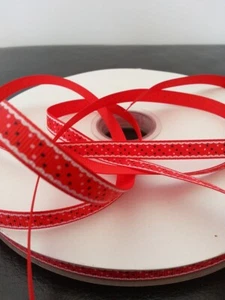 UK Verkäufer 3/8" (9 mm) Weihnachten Urlaub Geschenk Kunst Handwerk Ripsband AX293 - Bild 1 von 4