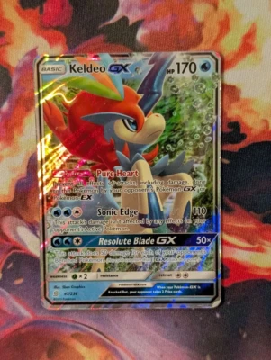 Pokemon Keldeo GX 47/236 Ultra Rare Unified Minds Holo Pokemon LP TCG Ship Now - Image 1 of 4