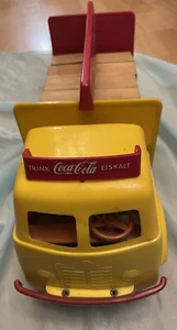 Coca Cola 50er 60er Camión Grande! Schildkröt Wiko ,Rareza, Mediados Siglo 35cm - Imagen 1 de 3