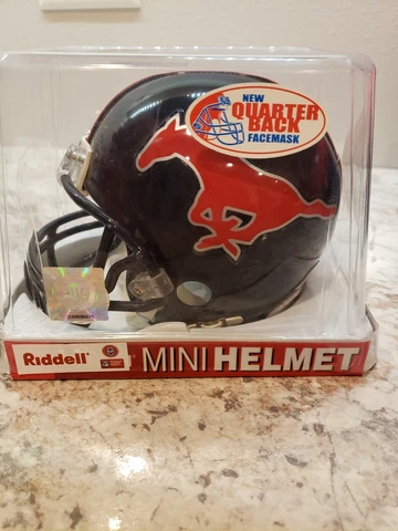 Riddell SMU Mustangs Throwback Non-Speed Mini-Helmet Cover