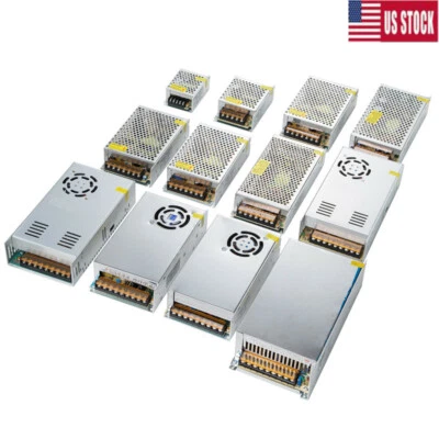 AC 110V TO DC 12V 10A-60A Switch Transformer Power Supply Adapter for LED Strip - Image 1 of 4