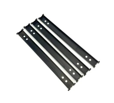 Steelcase 15-3/4" largo archivo lateral riel delantero hacia atrás paquete de 4 USADOS Foto 1 de 4