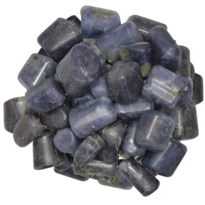 12 Stck. hochwertige handpolierte Iolith Steine aus Indien - Durchschnitt 0,75" bis 1,25" - Bild 1 von 1