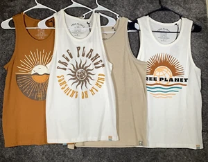 Free Planet Muscle Tank Top Shirt Men’s S / XS Lot of 4 NEW! - Picture 1 of 23