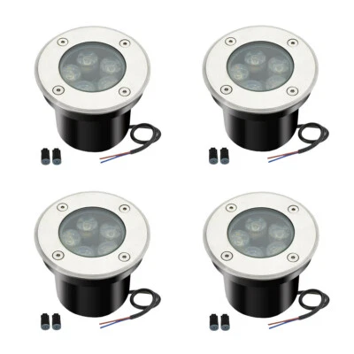 JESLED 5W LED In-Ground Lights 3000K 6000K Garden Landscape Outdoor Lighting Lawn Lamps
