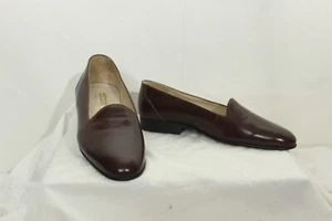 Ennesi Made In Argentina Men’s Slip On Loafer Dress Up Shoes Brown Leather sz 9 - Picture 1 of 7
