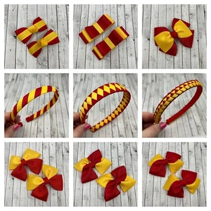 Red and Yellow Gold School Hair Accessories - Picture 1 of 59