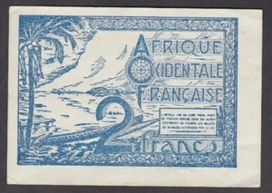 [XF] Estado Raro 1944 África Occidental Francesa 2 Francos P-35 [008-3] - Imagen 1 de 2