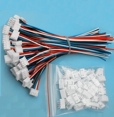 10 Sets NEW  XH2.54 4Pin 1007 24AWG Single End 15cm Wire To Board Connector   UK - image 1 of 2