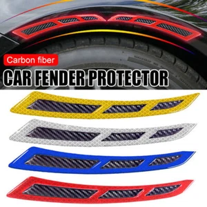 Carbon Fiber Reflective Sticker Car Hood Bumper Door Body Guard Warning Decal - Picture 1 of 12