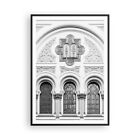 Affiche Poster 70X100cm Tableaux Architecture Synagogue J?Zefow Religion Art