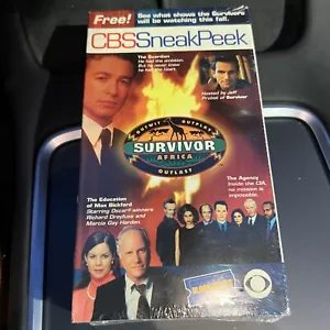 2001 CBS SNEAK PEEK VHS Blockbuster Video survivor CSI amazing race becker jag - Picture 1 of 2