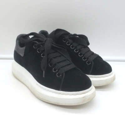 Zapatillas Alexander McQueen Terciopelo Grande Negras Talla 36 Foto 1 de 4