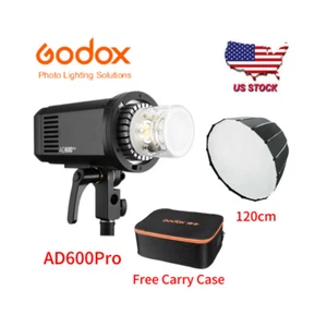 US Godox AD600Pro 600Ws TTL HSS Outdoor Flash+120CM Deep Softbox+Free Carry case - Picture 1 of 17
