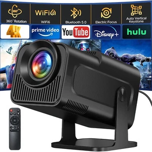 4K Beamer WiFi Bluetooth 3D Videoprojektor 300 ANSI Heimkino Projektor - Bild 1 von 15