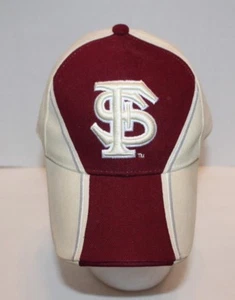 NWOT Florida State Seminoles Garnet Tan Adjustable Baseball Hat OSFA Ships FREE! - Picture 1 of 7