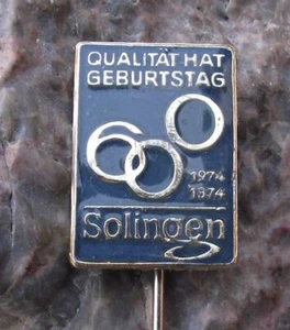 1974 Solingen Germany German City 600th Anniversary Gerburtstag Pin Badge - Picture 1 of 2