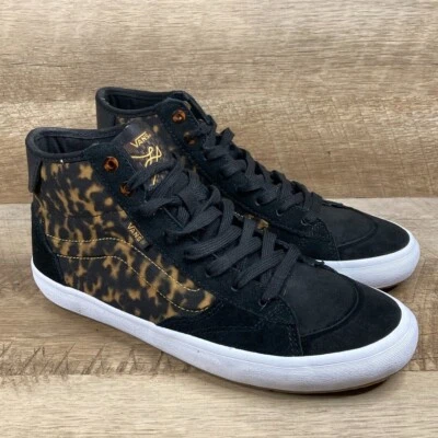 范斯 The Lizzie 运动鞋玳瑁深棕色黑色男式 8.5 女式 10 全新 — 第 1/4 张图片