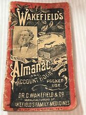 1903-1904 Wakefield's Family Medicine Pocket Almanac—Reed & Cole, Woodbine, IA