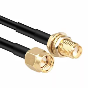 Antenna cavo prolunga coassiale da 1 m a 5 m SMA maschio a femmina router Wi-F Regno Unito - Foto 1 di 7
