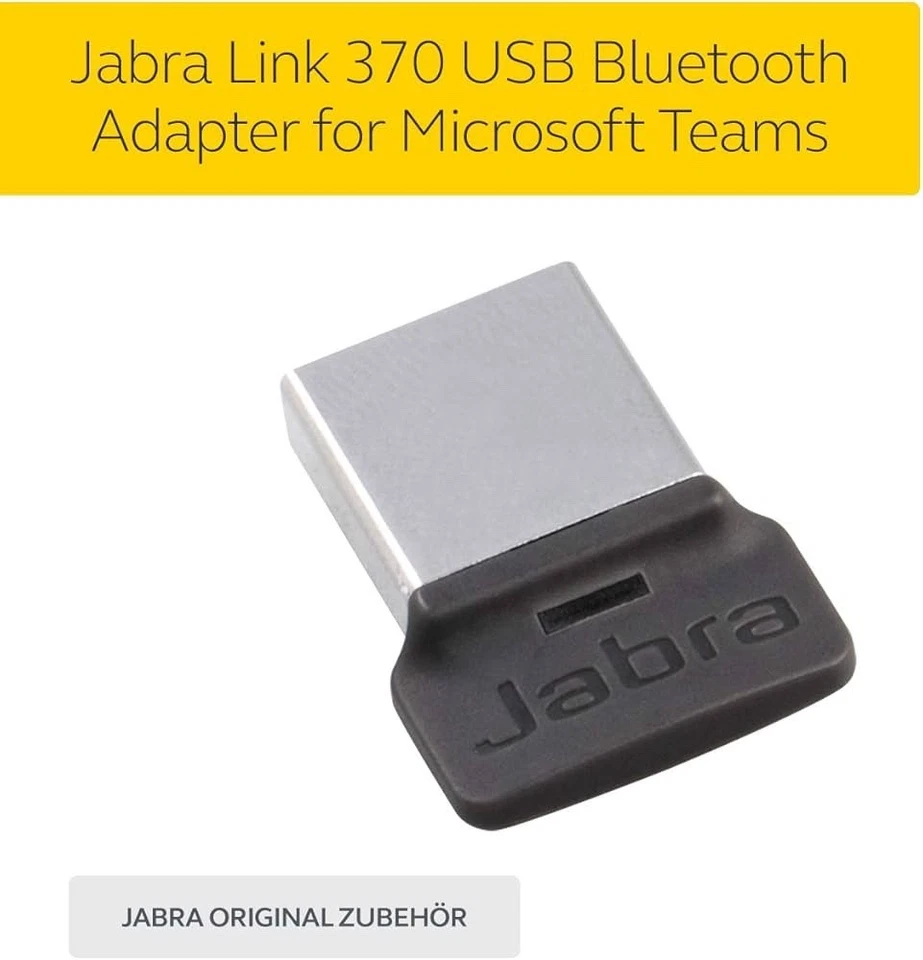 Jabra Link 370a MS Bluetooth USB Adapter Dongle Plug & Play Teams - Bild 1 von 1