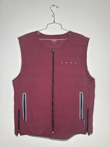 ASRV Vest Mens Large Burgandy Tetra-Lite Adventure Run Gorpcore Hiking DSG-0607 - Picture 1 of 9