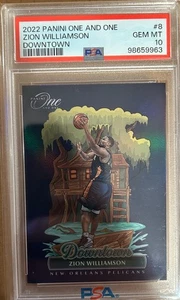 2022 Panini One and One Downtown ZION WILLIAMSON PSA 10 - Picture 1 of 2