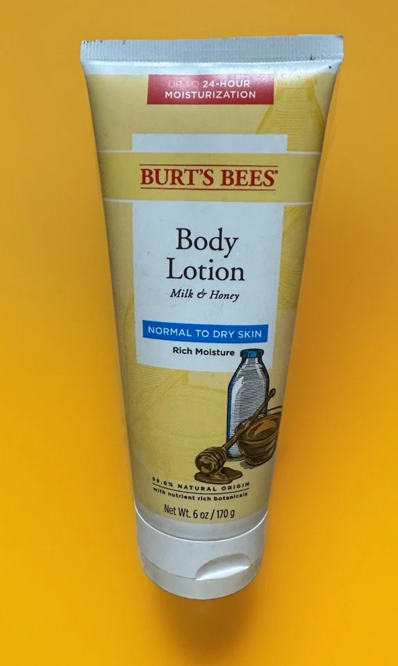 Burt’s Bees 身体乳液 带牛奶和蜂蜜 适合中性至干性皮肤 6 盎司 ea | 全新 — 第 1/1 张图片