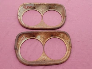 1958 Ford truck headlight bezels, nice! original patina - Bild 1 von 11