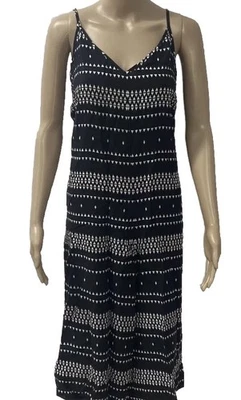 Decjuba Jumpsuit Wide Leg Black W/ Aztec Print Size M 12 Sleeveless BNWT NEW - image 1 of 4