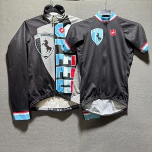 Castelli Cycling Jersey AND Jacket Full Zip Size Small Cycle Bike - Picture 1 of 15