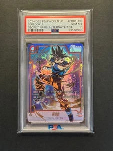 PSA 10 Son Goku Alt Art FB01-139 SCR Awakened Pulse Dragon Ball Fusion World - Bild 1 von 2