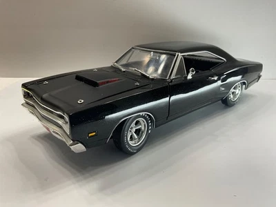 JOHNNY LIGHTNING 1:18 SCALE 1969 DODGE CORONET SUPER BEE - METALLIC BLACK - NICE - Image 1 of 4