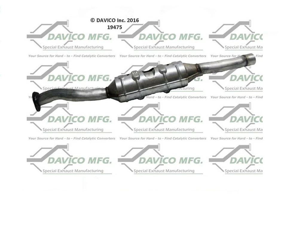 Compatível com conversores catalíticos traseiros sob caminhão Ford F250 F350 Super Duty 2000-2004 - Imagem 1 de 4