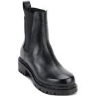 DKNY Womens Rick Black Leather Motorcycle Boots Shoes 11 Medium (B,M) BHFO 2456