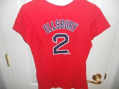 Majestic Red Sox Damas PEQUEÑA Jacoby Ellsbury #2 Camiseta Ajustada Para Mujer Usada en Excelente Condición Foto 1 de 4