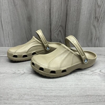 Sandalias CROCS Aspen Zueco Unisex Hombre 9 Mujer’s 11 Beige Tostado Comodidad Foto 1 de 4