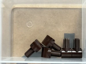 LEGO Parts - Dark Brown Technic Axle Pin Connector Hub 1 Axle - No 22961 - QTY 5 - Picture 1 of 1