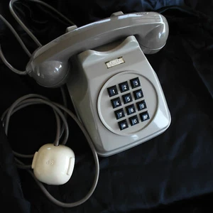 RARISSIMO TELEFONO A TASTI NERI - SIP - GRIGIO SU GRIGIO - Zdjęcie 1 z 7