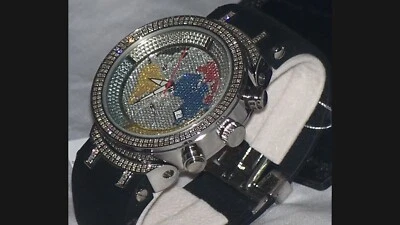 New Mens JOJO Joe Rodeo master jjm6 2.20ct.aprx. Diamonds Stainless steel watch - Image 1 of 4