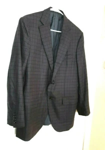 ERMENEGILDO ZEGNA Men 2Btn sportcoat Jacket 42R Gray Black multi check Wool NWT - Picture 1 of 12