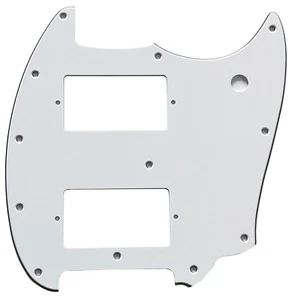 Pickguard For Fender OffSet Series Mustang PAF Style Guitar 3-Ply-WHITE - Picture 1 of 4